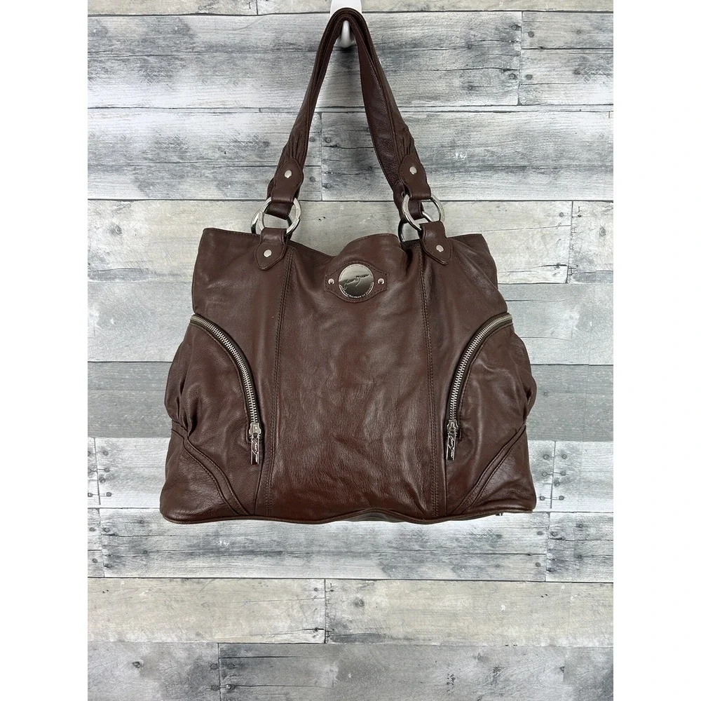 Karen Drake Brown Leather Shoulder Bag  Beautiful Leather